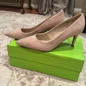 Sam Edelman Vienna Capoucino Suede Pumps. 6-1/2M.